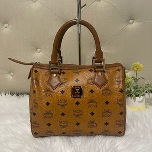 Authentic Mcm Boston Purse